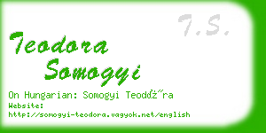 teodora somogyi business card